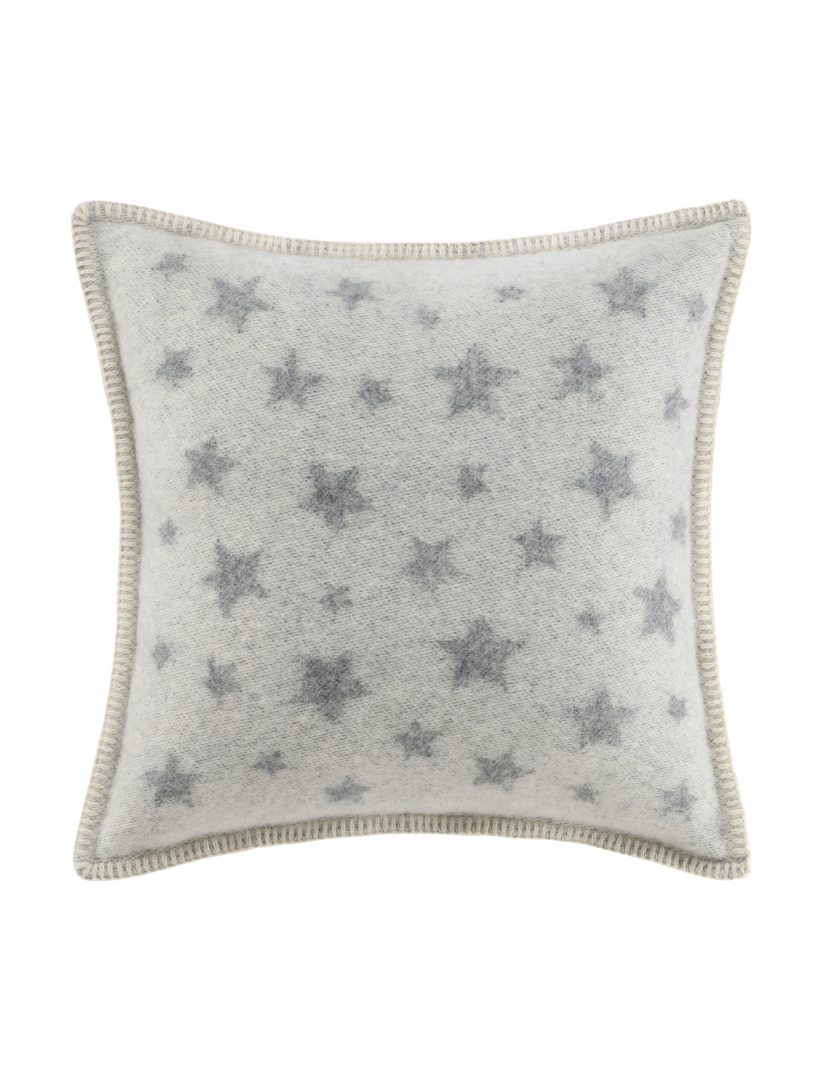 Grey Stars Cushion Cover Back- JJ Textile