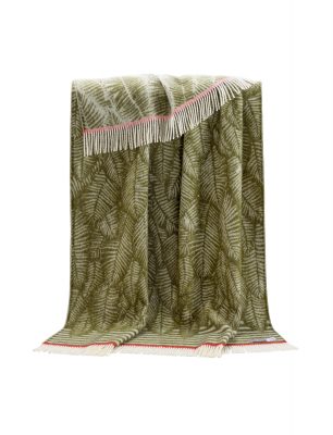 Mossy Green Fern Throw - JJ Textile